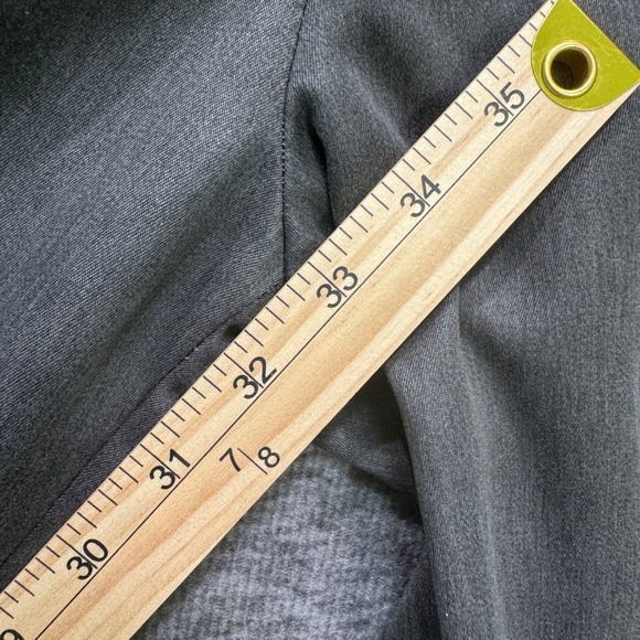 George Men's 36x34 Dress Pants Charcoal Grey Classic Pleated Recycled Polyester - Picture 8 of 8